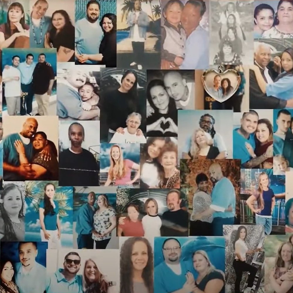 A collage of photos of people sentenced to LWOP